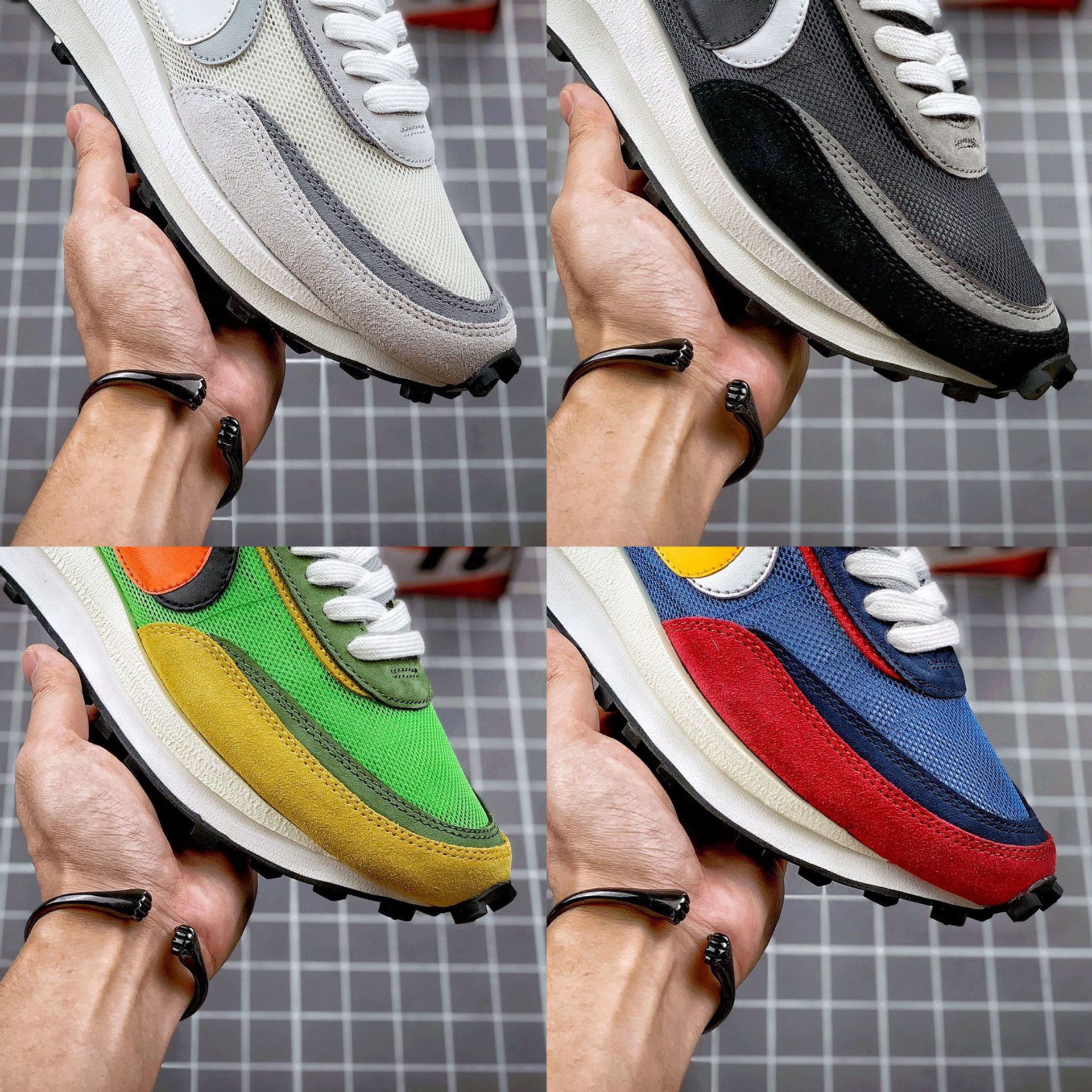 Putian Chunyuan Sacai Model Walk Show Show Deconstruction R -Shoes High Version High -качество спортивная обувь с двойным крюком Мужчины и женщины