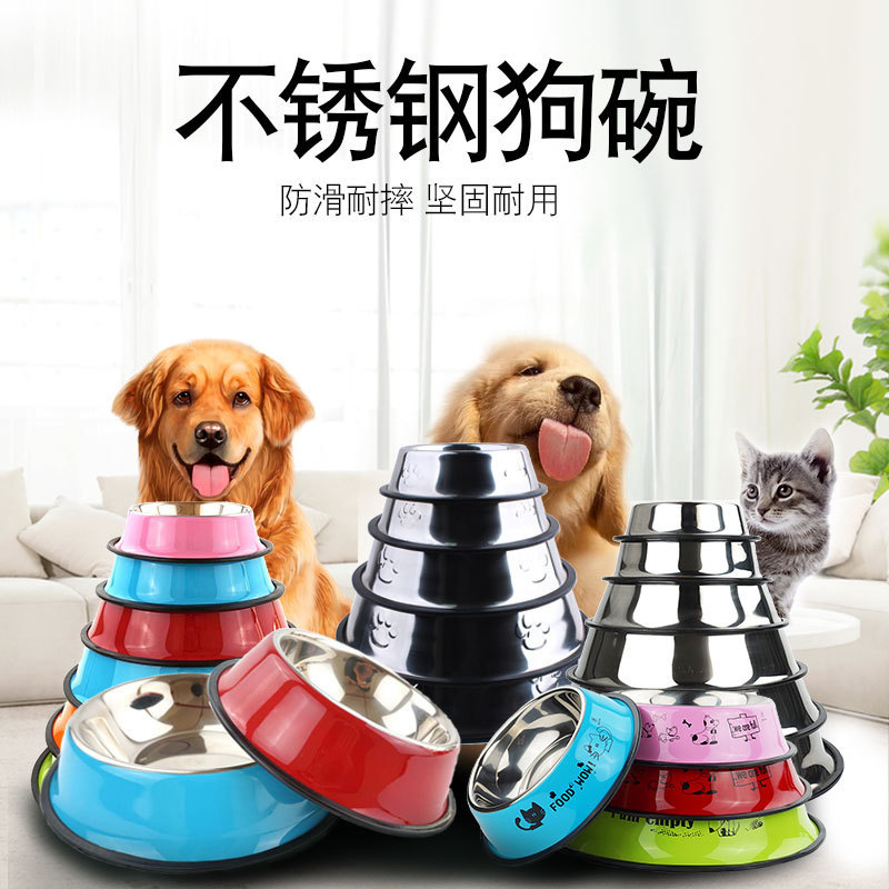 Amazon Pet поставляется с нержавеющей сталью для собачьей чаши для кошачья чаша для собачья чаша из нержавеющей стали для питомца кошачья корм для собак бассейн