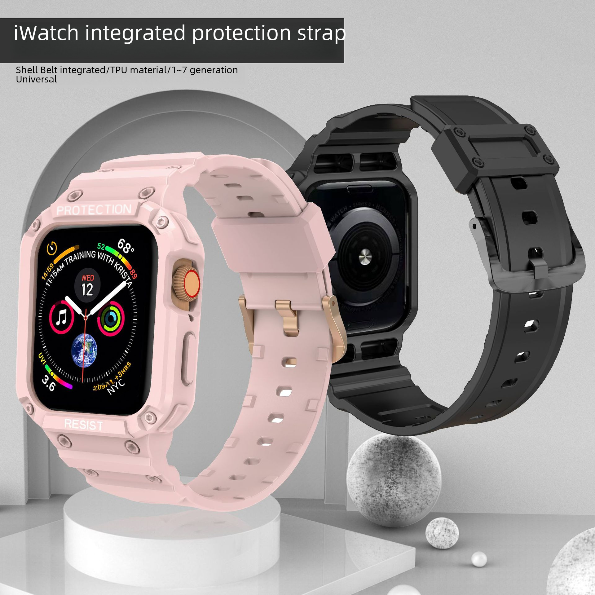 Apple, (Оптовые продажи), часы, силиконовый однотонный ремешок для часов, защита при падении