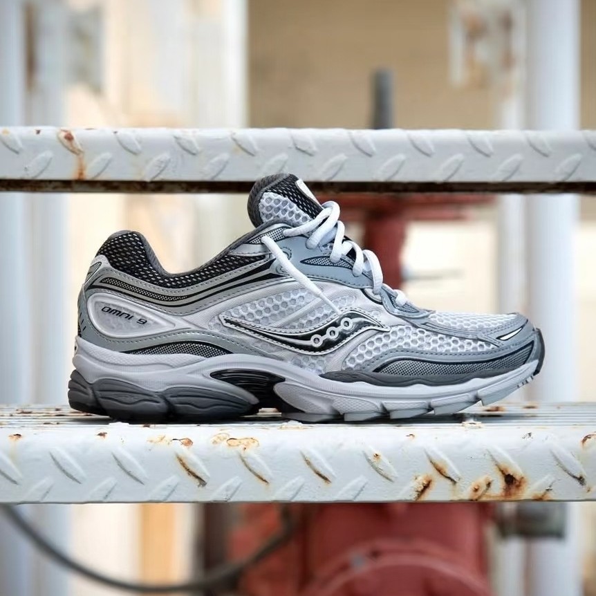 Трансграничные кроссовки Saucony PROGRID OMNI Quanqing 9 для бега на открытом воздухе на амортизирующей износостойкой толстой подошве для мужчин и женщин
